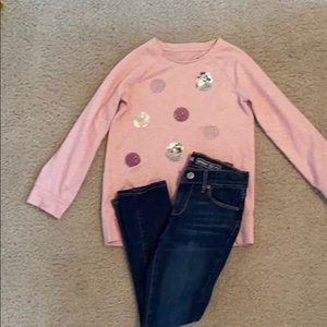 🌻 Kids sweatshirt and jeans outfit